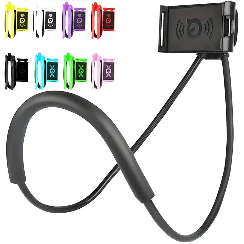 Lazy Hanging Neck Phone Stand Holder Rotatable Mobile Phone Stand Necklace Bracket Bed 360 Degree Phone Holder for Smartphones