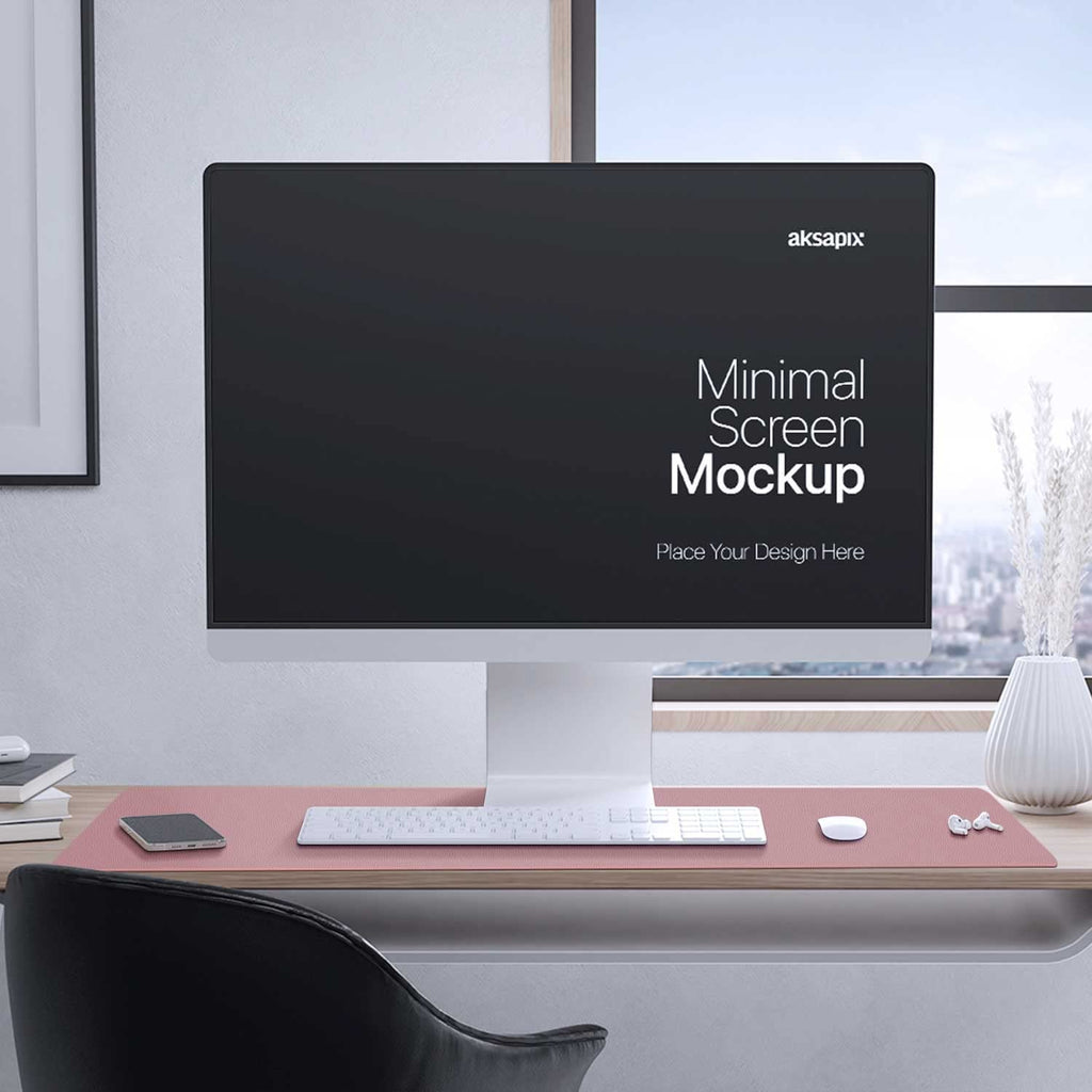 Double-Sided PU Leather Desk Pad - Non-Slip Large Mouse Pad & Desk Mat for Office, Home - Waterproof, Easy to Clean, Durable Dual-Sided Surface (23.6"X13.7", Purple)